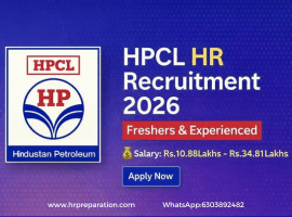 HPCL Recruitment Notification 2026 for HR Officer