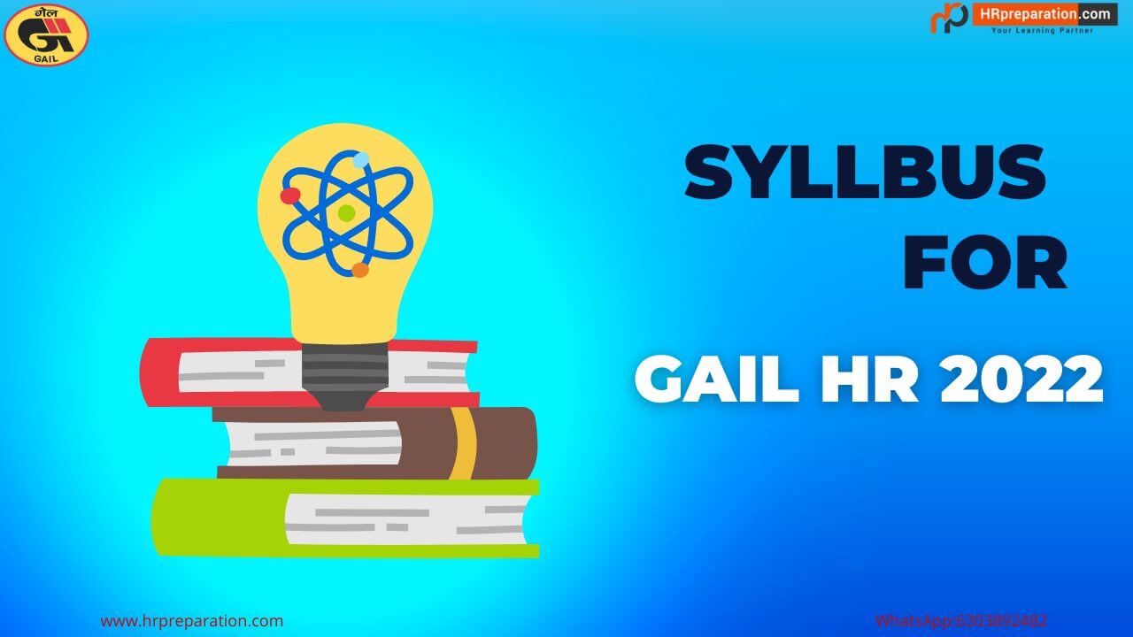 GAIL HR Syllabus and Exam Pattern