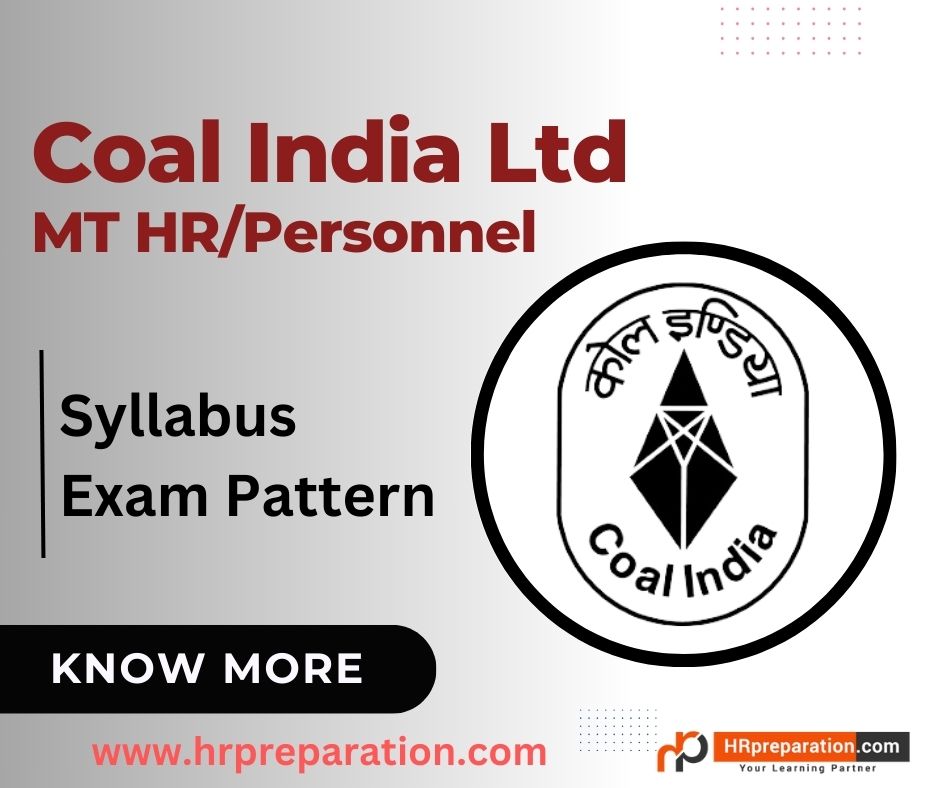 Syllabus for Coal India Ltd Personnel and HR 2025