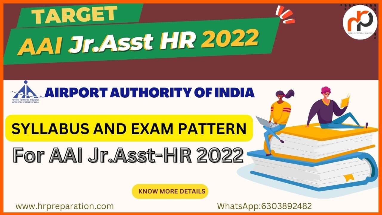 AAI Junior Assistant Syllabus and Exam Pattern for Human Resource 2022 Exam