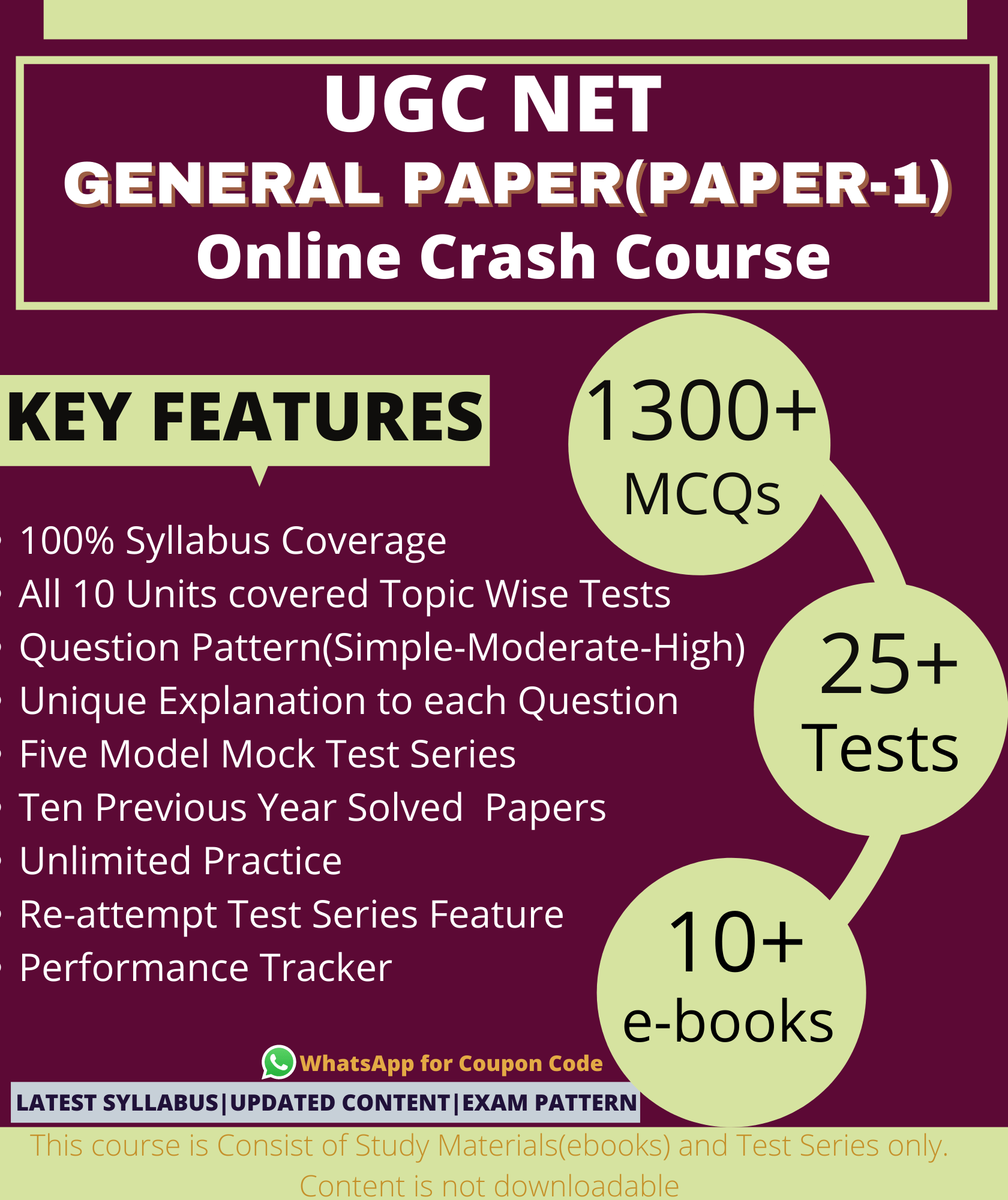 UGC NET PAPER-1 WITH TEST SERIES AND STUDY MATERIALS | UGC NET GENERAL ...